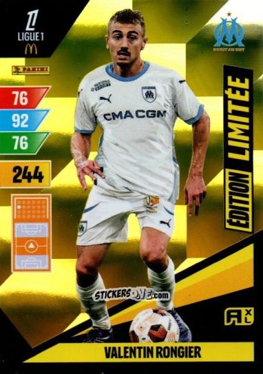 Cromo Valentin Rongier - Ligue 1 2024-2025. Adrenalyn XL n. LE-VR - Panini