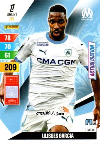 Cromo Ulisses Garcia - Ligue 1 2024-2025. Adrenalyn XL n. 132BIS - Panini