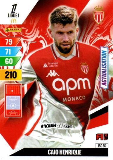 Cromo Caio Henrique - Ligue 1 2024-2025. Adrenalyn XL n. 150BIS - Panini