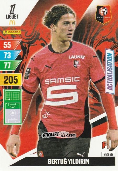 Sticker Bertug Yildirim - Ligue 1 2024-2025. Adrenalyn XL n. 269BIS - Panini