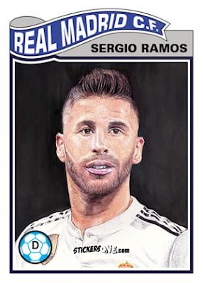 Cromo Sergio Ramos  - Living Set Soccer 2019 n. 4 - Topps