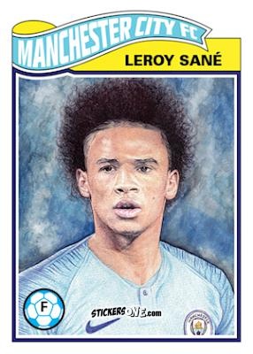 Figurina Leroy Sané  - Living Set Soccer 2019 n. 5 - Topps