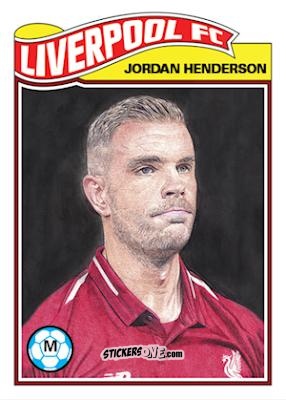 Sticker Jordan Henderson  - Living Set Soccer 2019 n. 8 - Topps