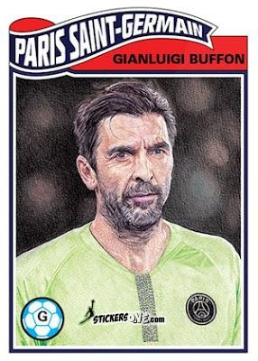 Figurina Gianluigi Buffon - Living Set Soccer 2019 n. 14 - Topps