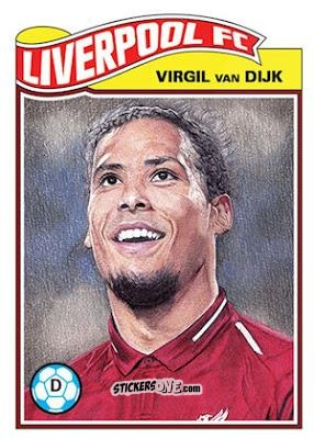 Figurina Virgil van Dijk - Living Set Soccer 2019 n. 15 - Topps