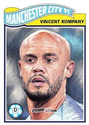 Figurina Vincent Kompany - Living Set Soccer 2019 n. 16 - Topps