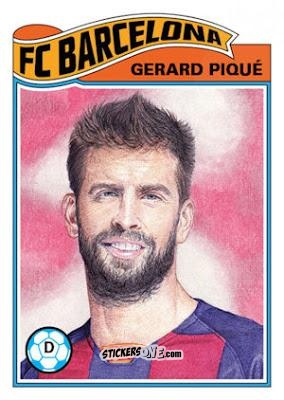 Sticker Gerard Pique - Living Set Soccer 2019 n. 24 - Topps