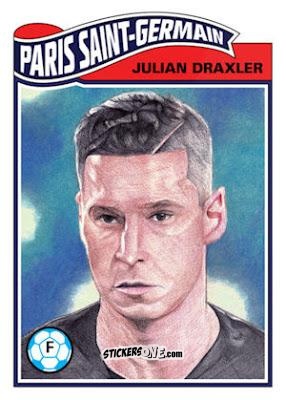 Figurina Julian Draxler - Living Set Soccer 2019 n. 25 - Topps