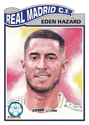 Sticker Eden Hazard - Living Set Soccer 2019 n. 29 - Topps