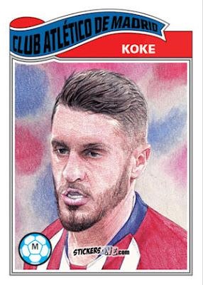 Cromo Koke - Living Set Soccer 2019 n. 30 - Topps