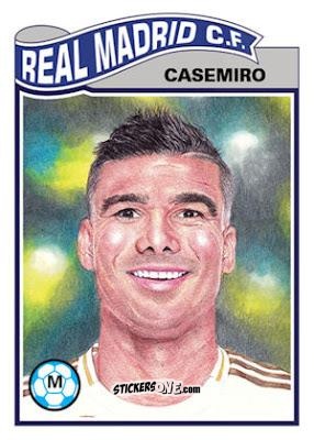 Figurina Casemiro - Living Set Soccer 2019 n. 34 - Topps