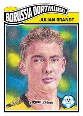 Figurina Julian Brandt - Living Set Soccer 2019 n. 35 - Topps