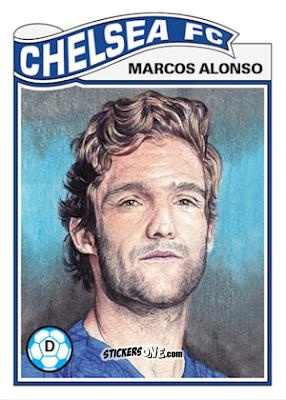 Cromo Marcos Alonso - Living Set Soccer 2019 n. 39 - Topps