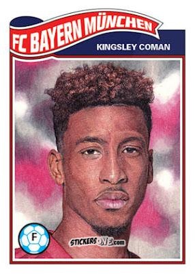 Sticker Kingsley Coman - Living Set Soccer 2019 n. 40 - Topps
