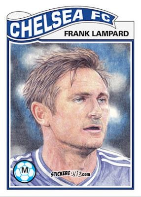 Figurina Frank Lampard - Living Set Soccer 2019 n. 48 - Topps