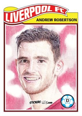 Figurina Andrew Robertson - Living Set Soccer 2019 n. 51 - Topps