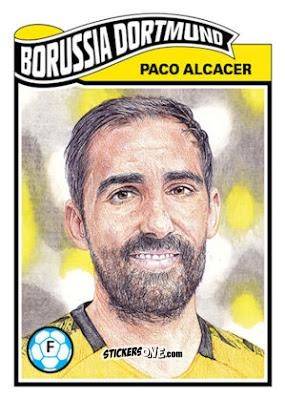 Figurina Paco Alcacer - Living Set Soccer 2019 n. 58 - Topps