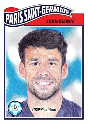 Figurina Juan Bernat - Living Set Soccer 2019 n. 63 - Topps
