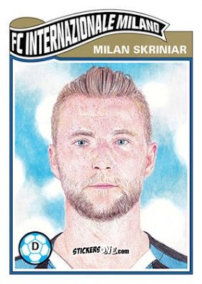 Figurina Milan Skriniar - Living Set Soccer 2019 n. 67 - Topps