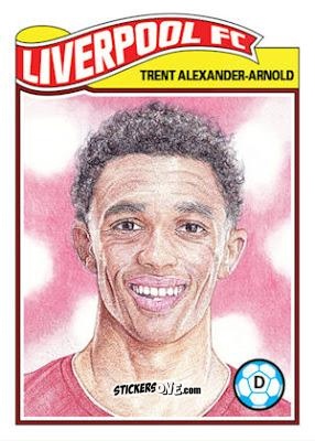 Figurina Trent Alexander-Arnold - Living Set Soccer 2019 n. 71 - Topps