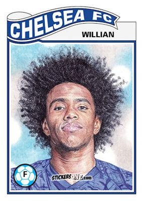 Figurina Willian - Living Set Soccer 2019 n. 76 - Topps