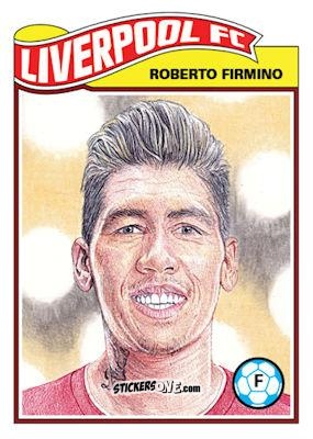 Figurina Roberto Firmino - Living Set Soccer 2019 n. 84 - Topps