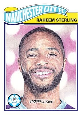 Cromo Raheem Sterling - Living Set Soccer 2019 n. 86 - Topps