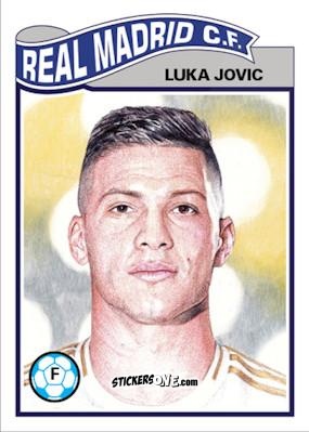 Figurina Luka Jovic - Living Set Soccer 2019 n. 88 - Topps
