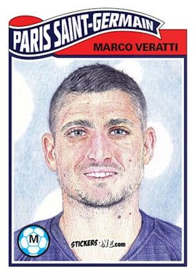 Figurina Marco Verratti - Living Set Soccer 2019 n. 92 - Topps