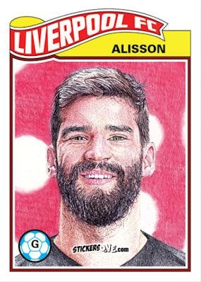 Cromo Alisson - Living Set Soccer 2019 n. 95 - Topps