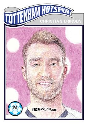 Figurina Christian Eriksen - Living Set Soccer 2019 n. 97 - Topps
