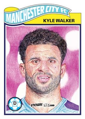 Sticker Kyle Walker - Living Set Soccer 2019 n. 101 - Topps