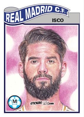 Figurina Isco - Living Set Soccer 2019 n. 105 - Topps