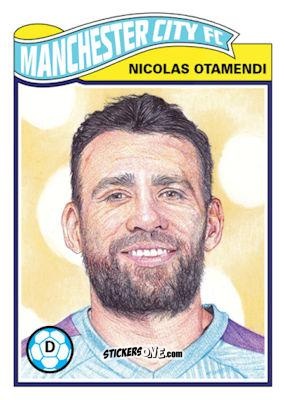 Figurina Nicolas Otamendi - Living Set Soccer 2020 n. 106 - Topps