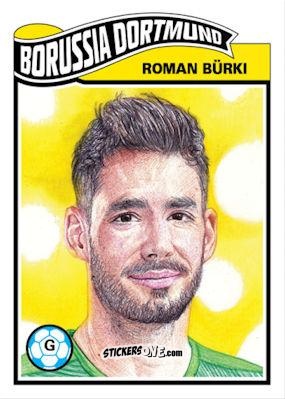 Sticker Roman Burki - Living Set Soccer 2020 n. 116 - Topps