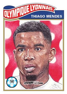 Sticker Thiago Mendes - Living Set Soccer 2020 n. 122 - Topps