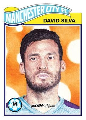 Cromo David Silva - Living Set Soccer 2020 n. 131 - Topps