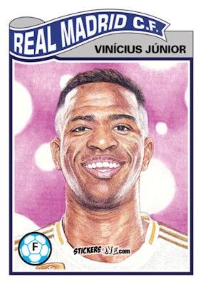 Figurina Vinicius Junior - Living Set Soccer 2020 n. 132 - Topps