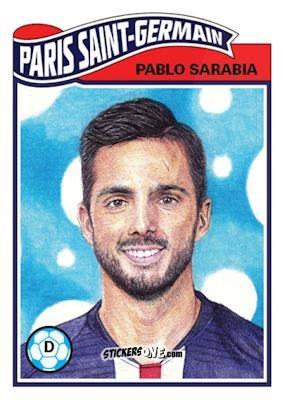 Cromo Pablo Sarabia - Living Set Soccer 2020 n. 136 - Topps