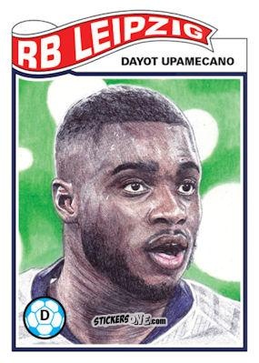 Figurina Dayot Upamecano - Living Set Soccer 2020 n. 158 - Topps