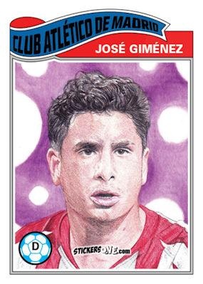 Cromo Jose Gimenez - Living Set Soccer 2020 n. 168 - Topps