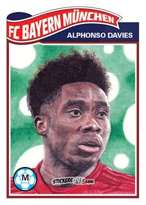 Cromo Alphonso Davies - Living Set Soccer 2020 n. 169 - Topps