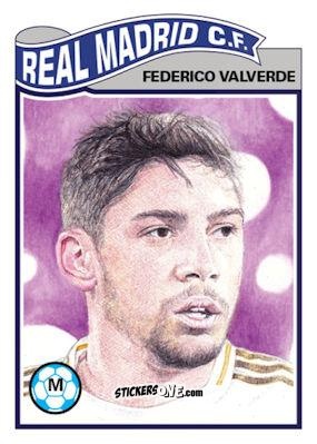 Sticker Federico Valverde - Living Set Soccer 2020 n. 174 - Topps