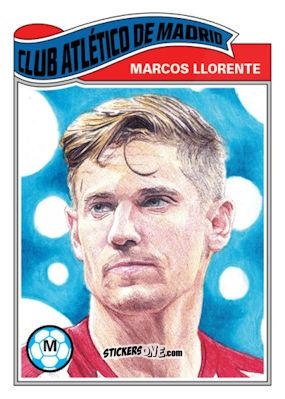 Sticker Marcos Llorente - Living Set Soccer 2020 n. 175 - Topps