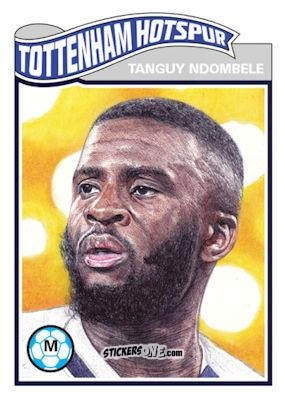 Figurina Tanguy Ndombele - Living Set Soccer 2020 n. 176 - Topps