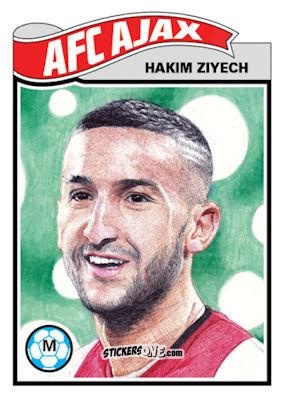 Figurina Hakim Ziyech - Living Set Soccer 2020 n. 181 - Topps