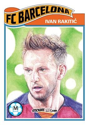 Figurina Ivan Rakitic - Living Set Soccer 2020 n. 199 - Topps