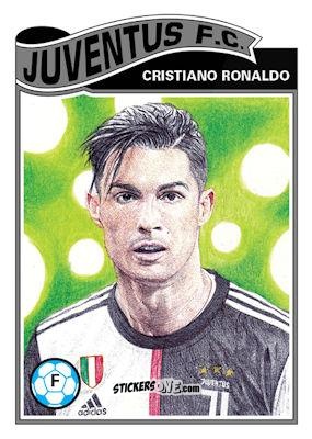 Figurina Cristiano Ronaldo - Living Set Soccer 2020 n. 200 - Topps