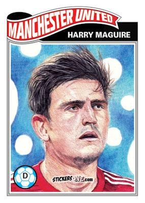Sticker Harry Maguire - Living Set Soccer 2020 n. 221 - Topps