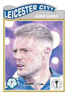 Sticker Jamie Vardy - Living Set Soccer 2020 n. 242 - Topps
